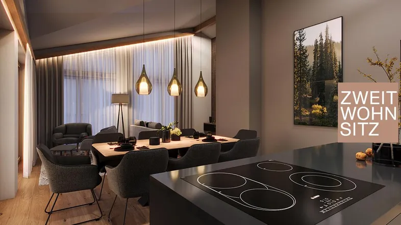 Das-Alpineo-Zweitwohnsitz-Penthouse-Wohnküche