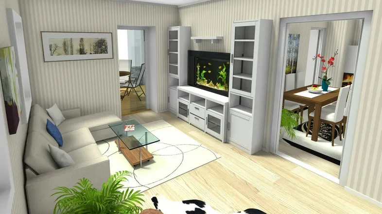 Wohnzimmer Bad Strassgang AW - 3D Foto