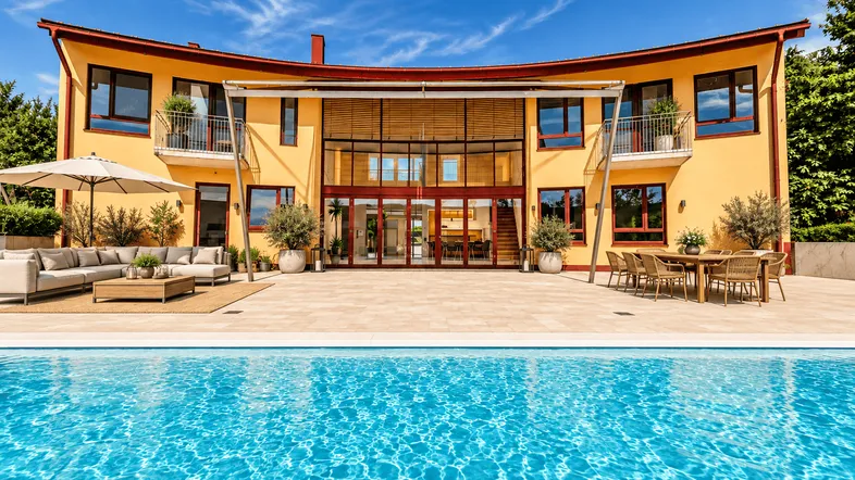 Luxurio¨se Villa mit Pool und Terrasse