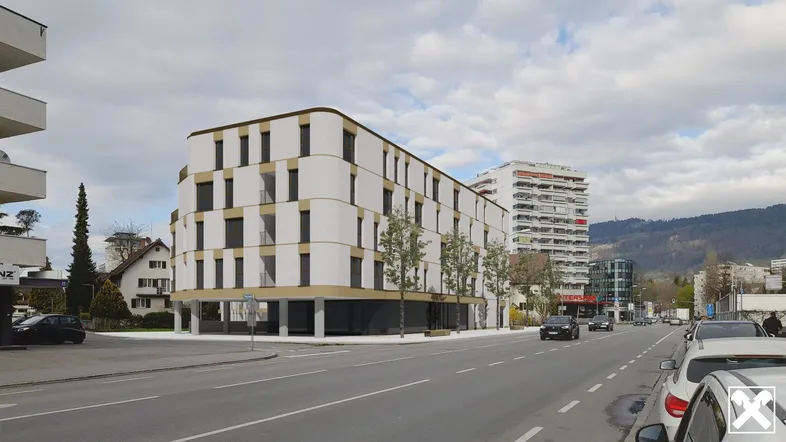 Bauprojekt Rheinstraße Rendering