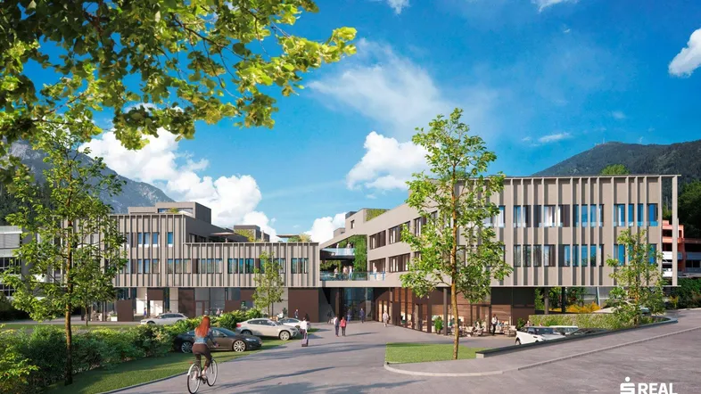 Gesamtansicht atrium3 - Gewerbe, Gesundheit, Tourismus in Landeck-Bruggen