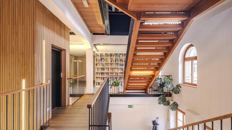 Offene Treppe mit Charme