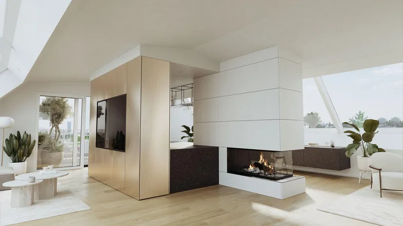 Beispielbild Wohnzimmer | Kamin