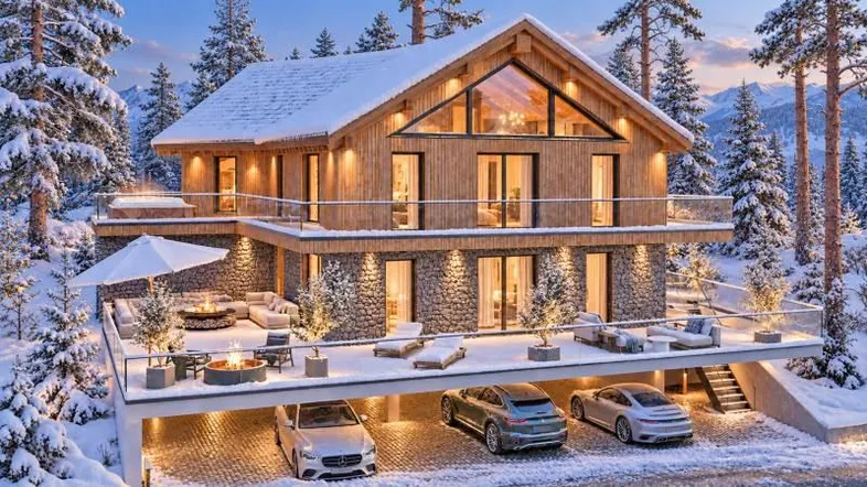 Luxus-Chalet Winter