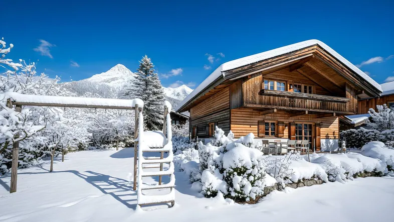 Rückzugsort in sonniger Ruhelage, umgeben vom Bergpanorama