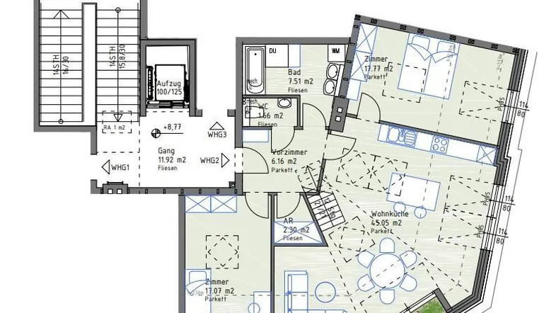 Grundriss 2 DG