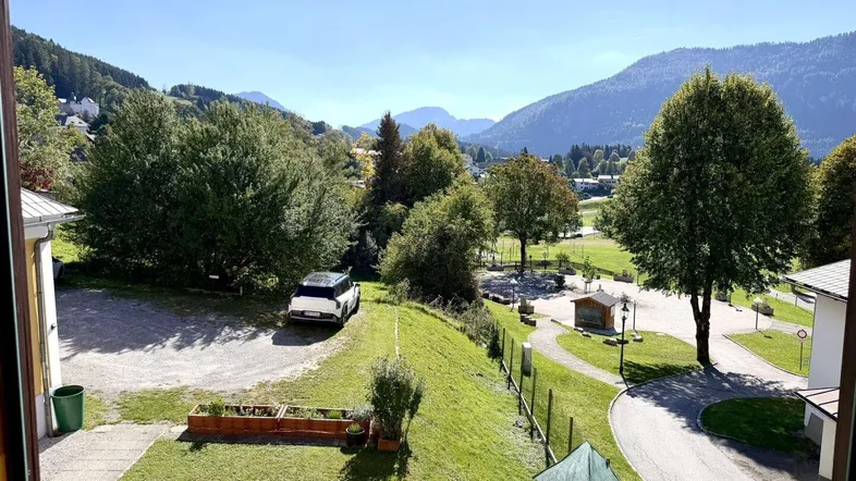 Ausblick vom Wintergarten