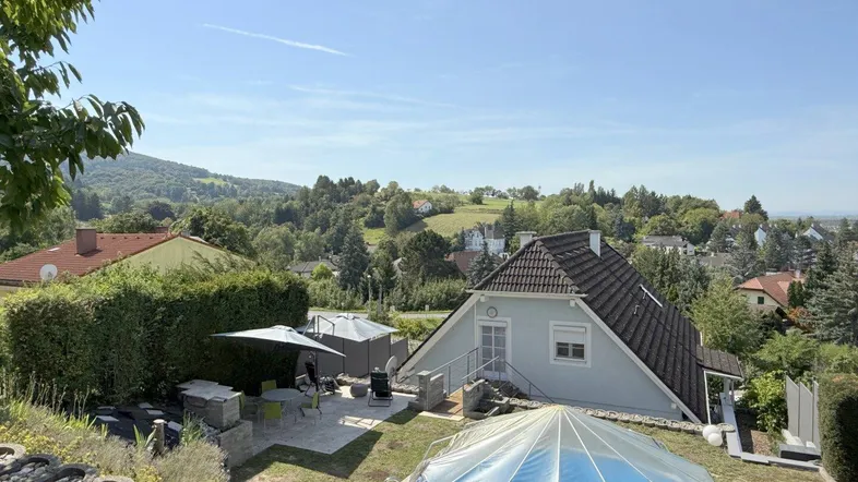Blick vom Garten aus