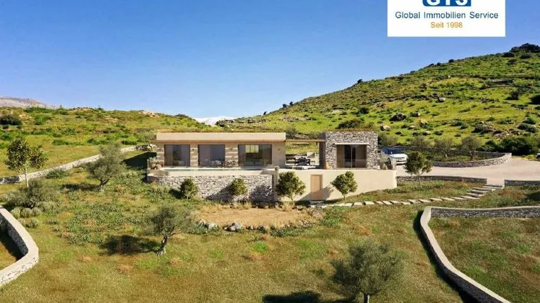 Villa Semeli mit Pool 3D-Darstellung