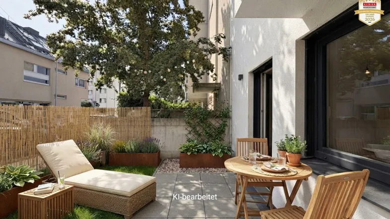Terrasse mit Garten