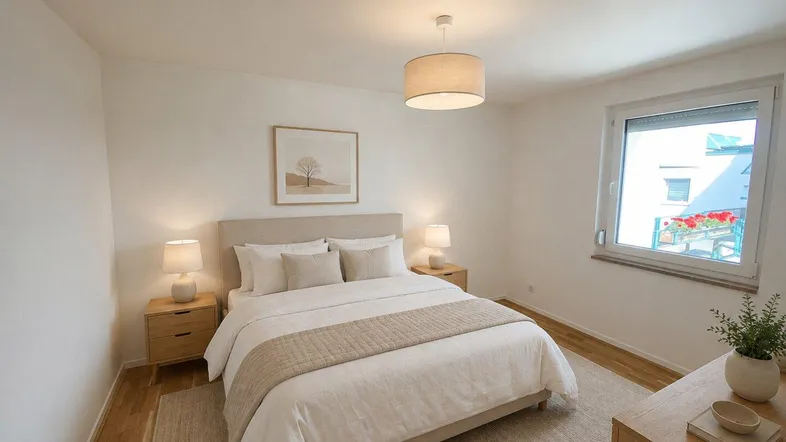 Schlafzimmer 1 möbliert