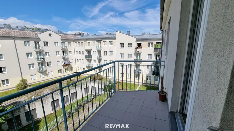 Ausblick vom Balkon