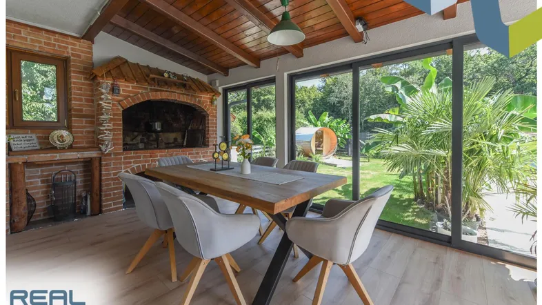 Blick aus dem Wintergarten