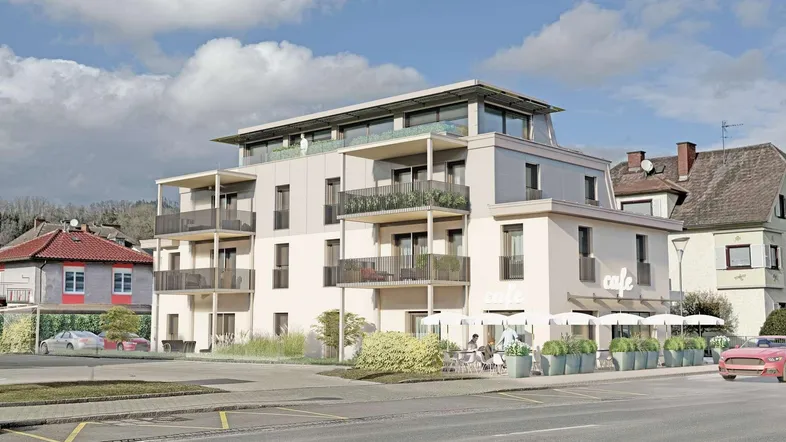 CUBE Wohnprojekt St. Veit Ansicht Südwest