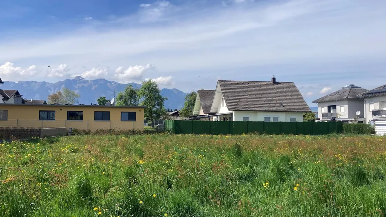WA Rankweil, Korngasse, Grundstück mit Blick Richtung Westen