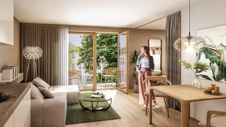 Stoll Wohnen Bau – Jöchlerhaus Landeck - TOP 03 1,5-Zimmer 32,96 m²