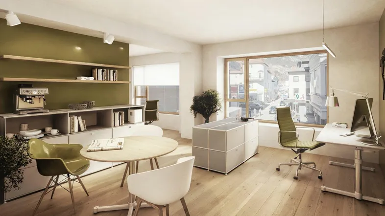 Stoll Wohnen Bau GmbH | TOP 03 Büro, Atelier oder Stadtwohnung im Jöchlerhaus Landeck