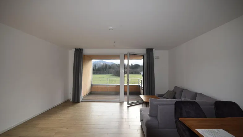 Wohn-, Koch-, Ess-, Schlafbereich - Modernes und geräumiges Appartement mit großer Loggia und Bergblick Miete Grödig Salzburg