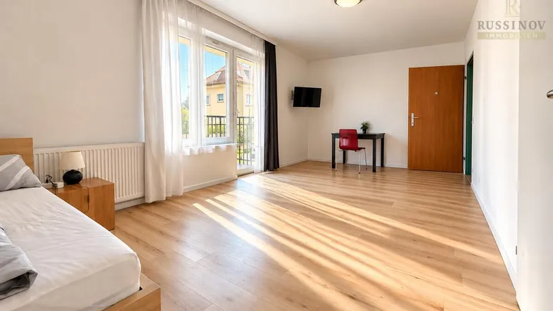 Wohn- Ess- und Schlafzimmer