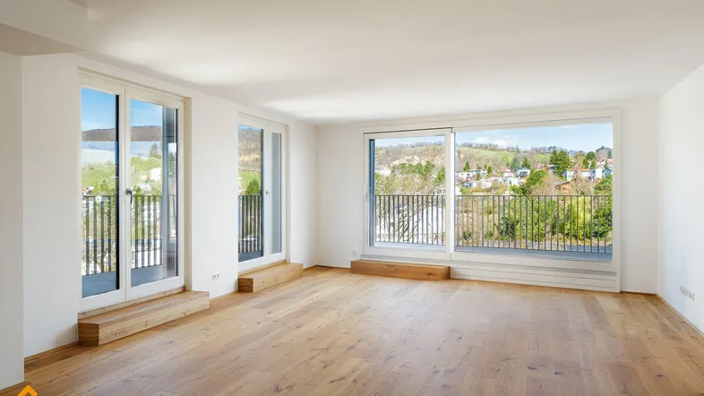 Traumhafter Panoramablick – luxuriöse 4-Zimmer-Wohnung mit 32,71 m² Balkon, Erstbezug, erstklassige Ausstattung + Garage
