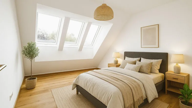 Visualisierung Schlafzimmer Top 9 eingerichtet