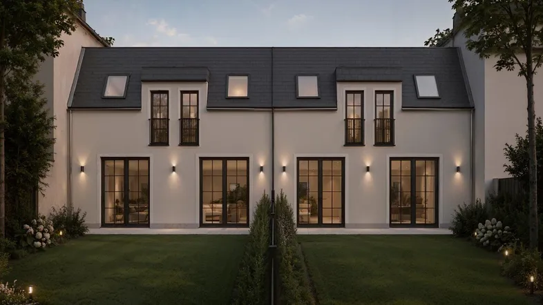 Gartenansicht Haus 3 & 4