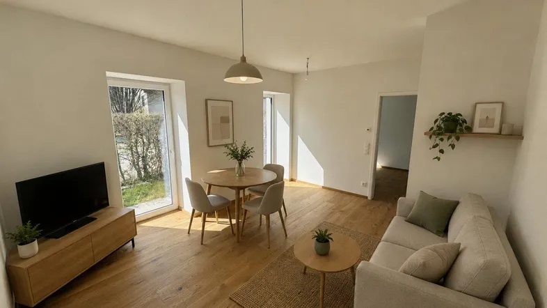 KI-visualisiertes Wohnzimmer