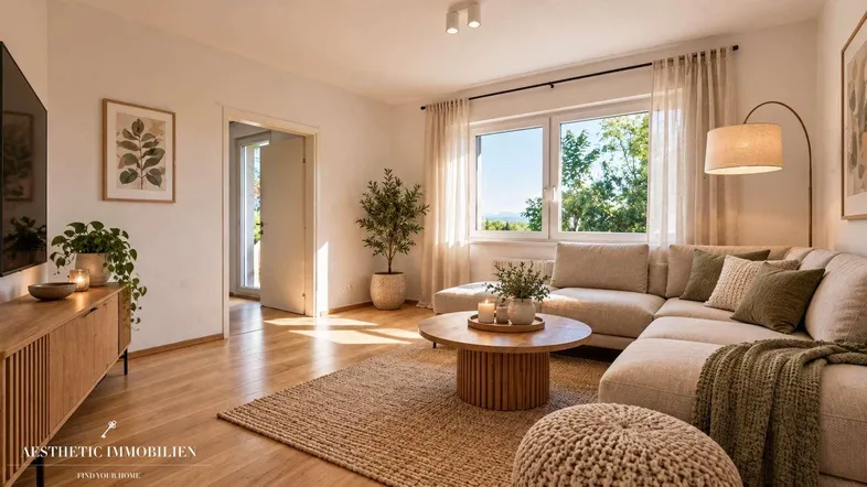 Wohnzimmer EG visualisiert