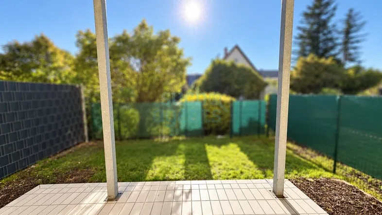 Sonnige Terrasse