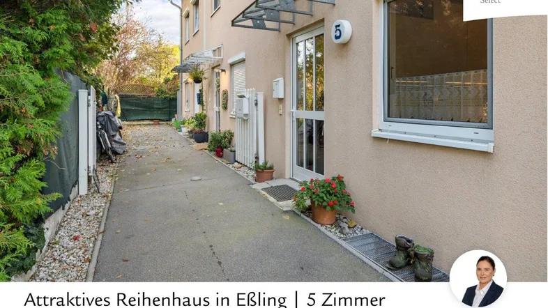Attraktives Reihenhaus mit gepflegtem Eingangsbereich und Vorgarten in ruhiger Lage.