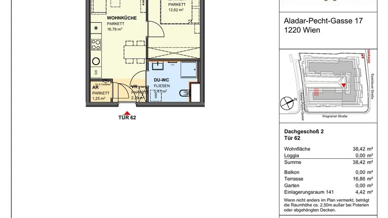 Wohnungsplan 17.62