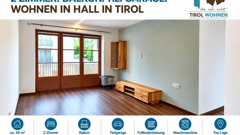 2 Zimmer.Balkon.Tiefgarage.TW_2026