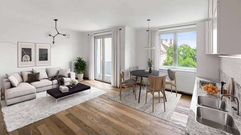 Visualisierung Wohn/Esszimmer