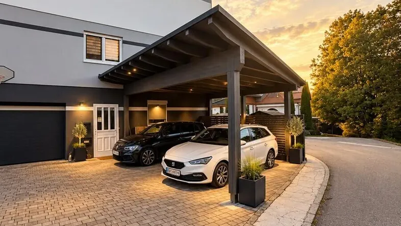 Carport+Außenansicht