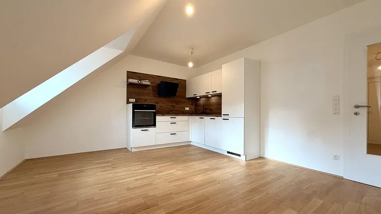 Wohn-/Esszimmer mit Küche