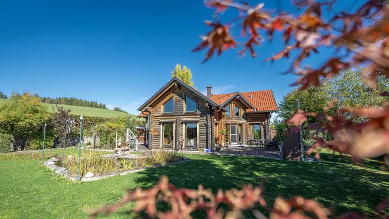 Ansicht Haus Garten