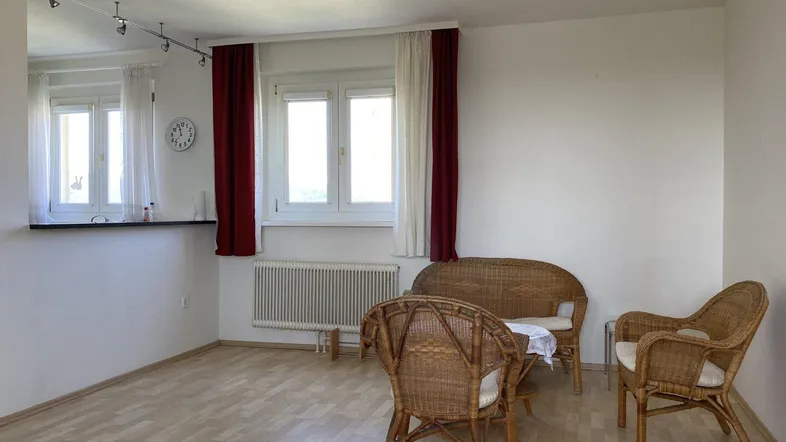 Wohnzimmer mit Wohnküche