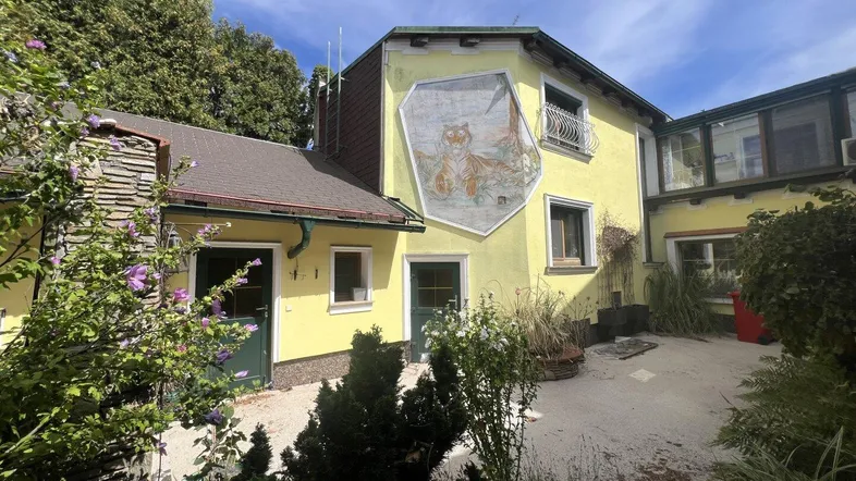 Hausansicht vom Garten aus
