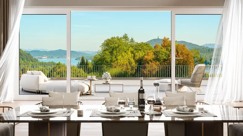 Reihenhaus Neubau in Velden, "Wohnen im Grünen mit Seeblick"