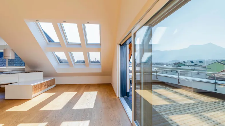 Penthouse bei Salzburg,108qm mit Dachterrasse,Lift und Tiefgarage-Mondsee