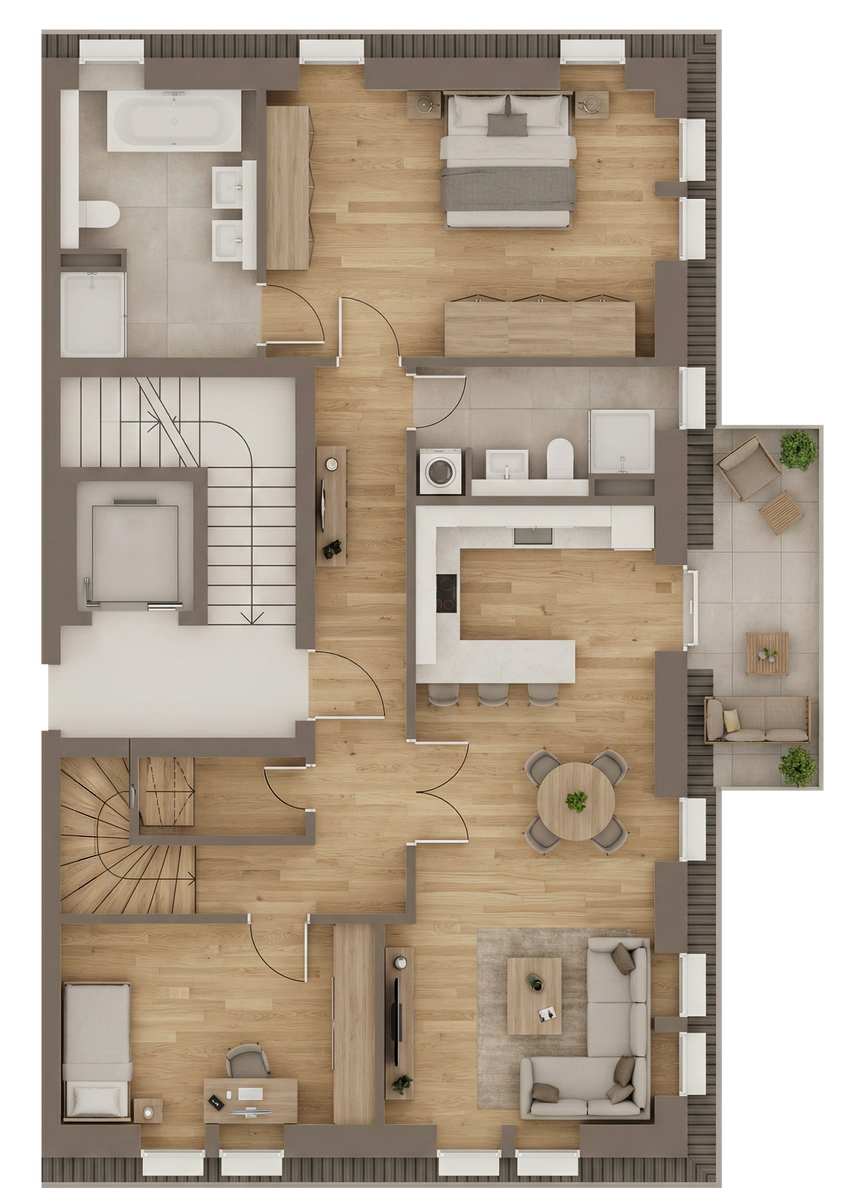 Grundriss Penthouse 8