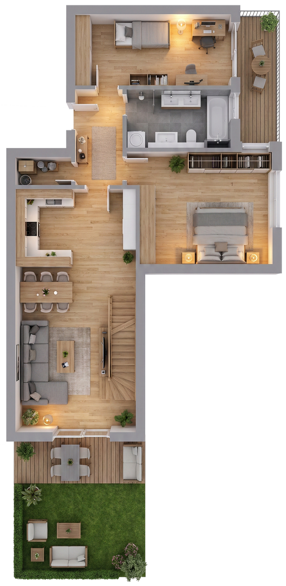Grundriss Whg. 2