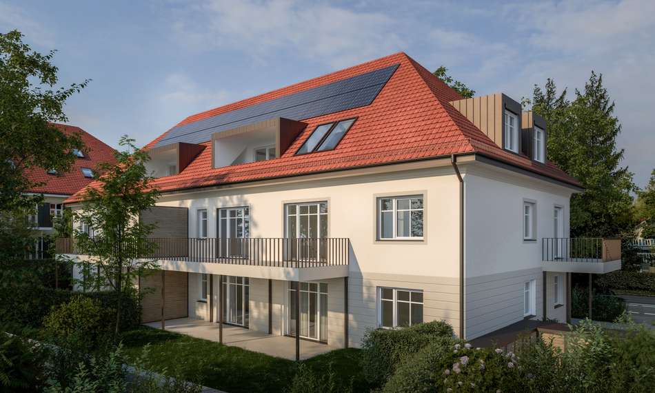 Hansansicht Gärten/ Balkone