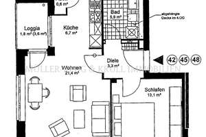 COURTAGEFREI: 2 Zi.-Whg. mit Balkon und TG-Stellplatz in Altona – Die vollständige Adresse der Immobilie erhältst du vom Anbieter., 22761 Bahrenfeld, Hamburg – Vorschaubild 10