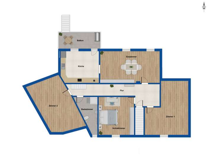 Einheit 1 Obergeschoss