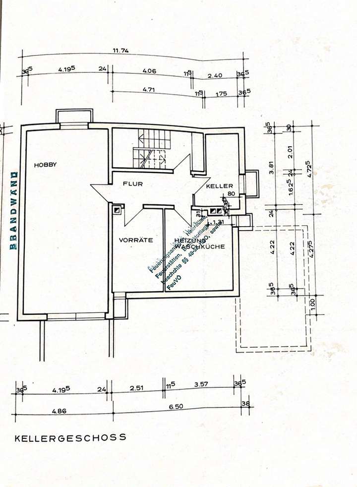 Grundriss Kellergeschoss
