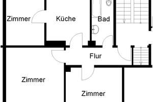 Aufgepasst! Gemütliche 3-Zimmer-Dachgeschosswohnung – Sutthauser Str. 115, 49080 Kalkhügel, Osnabrück – Vorschaubild 2