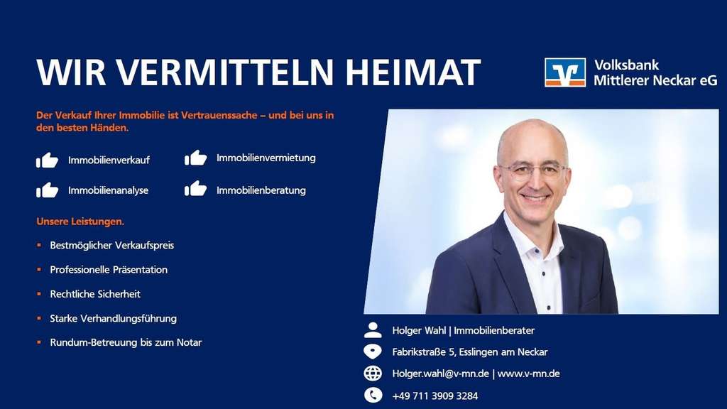 Immobilie in Esslingen am Neckar - Grundstück mit Altbestand – Sanierungsobjekt in Esslingen-Mettingen - Bild 3