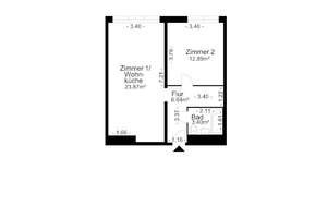 Attraktive 2-Zimmer-Wohnung in zentraler Lage der Marzahner Promenade – Marzahner Promenade 32, 12679 Marzahn, Berlin – Vorschaubild 2