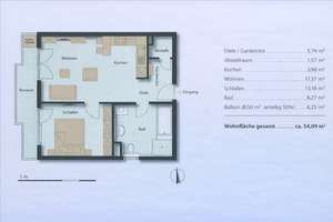 Moderne 2-Zimmer-Wohnung mit großzügigem Südwestbalkon, EBK und A+ Energieeffizienz – 53127 Lengsdorf, Bonn – Vorschaubild 8